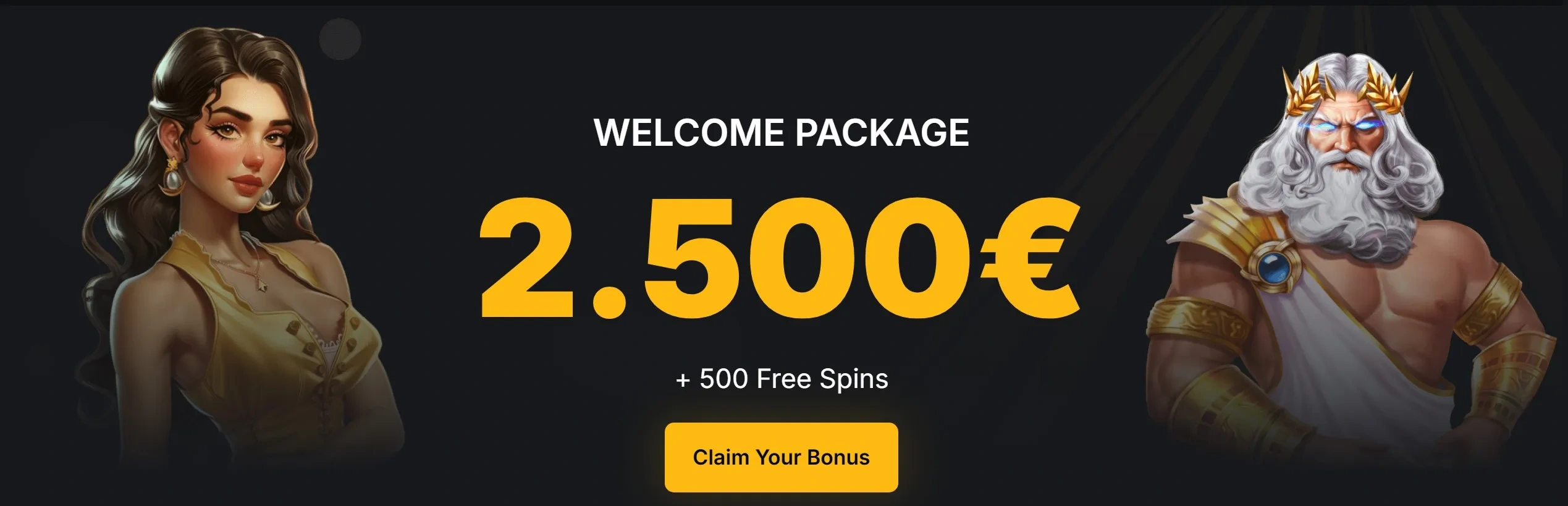 Kaasino banner for PC